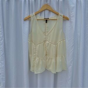 Jessica Simpson Cream Sleeveless Blouse